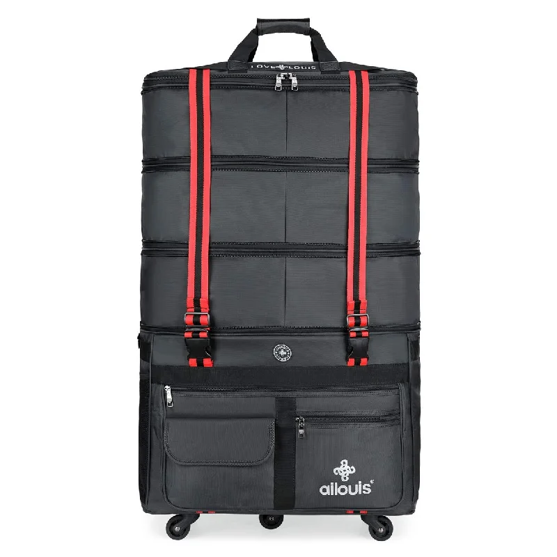 thrifty suitcase for cost-conscious trips -ailouis Expandable Extra Large Wheeled Travel Duffel Luggage Bag 36 Inch