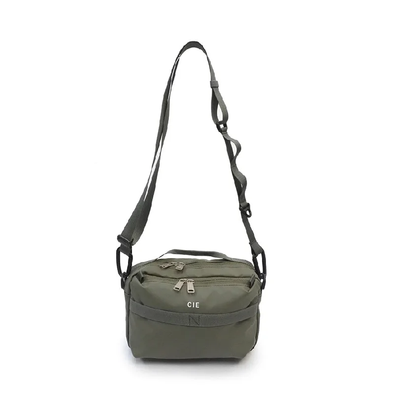 Large topaz crossbody bag-CIE CIE GRID-3 MINI SHOULDER - OLIVE  (150g)