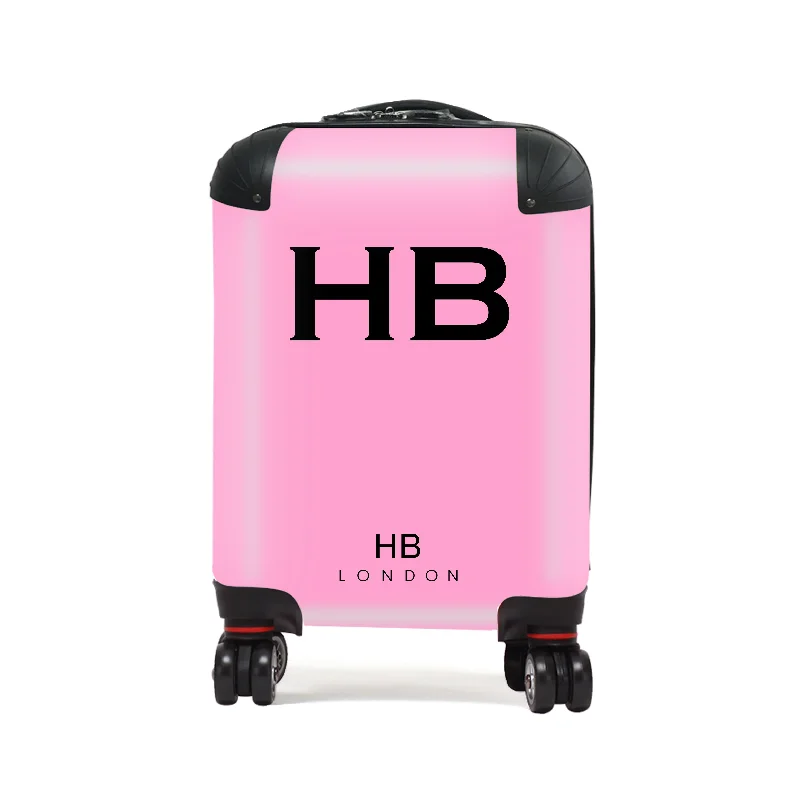 fast suitcase for quick getaways -Personalised Pink with Black Font Children's Suitcase