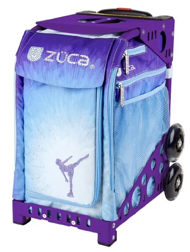 wheeled duffel bags for smooth packing -Zuca Ice Dreamz Skating Bag - Choose Your Frame Color! (Purple Frame)