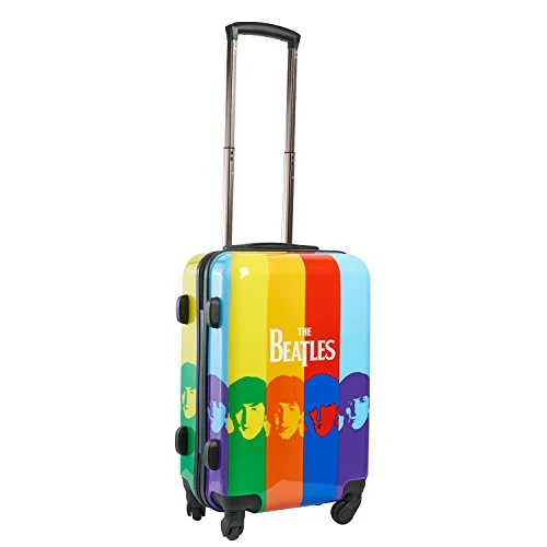 mini-kid suitcase for small travelers -Concept One Beatles 21 Inch Polycarbonate Plastic Upright Spinner Rolling Luggage