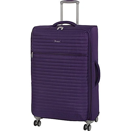 quick suitcase for short travel -It Luggage 31.3" Quilte Lightweight Expandable Spinner, Petunia