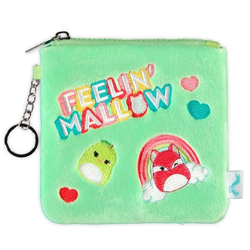 Modern tan purses & wallets-Squishmallows Wallet Green