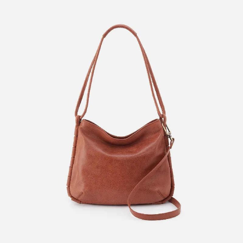 Trendy blue crossbody bag-Phoebe Shoulder Bag In Santa Cruz Leather - Saddle