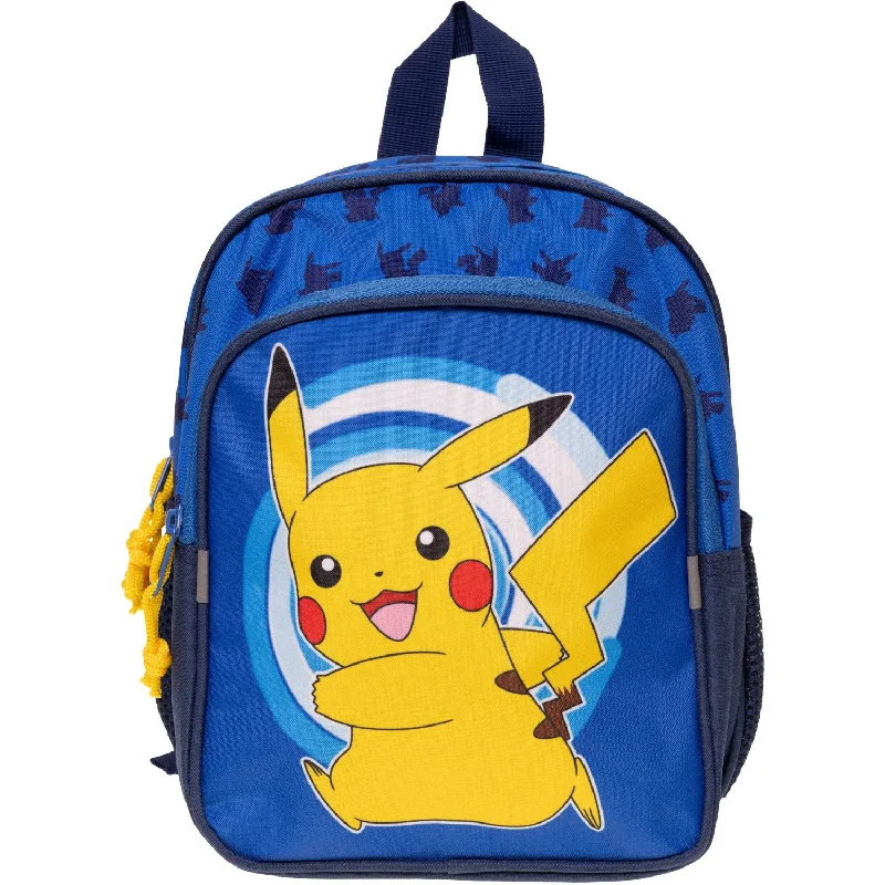 canvas backpack for durable style -Euromic Pokémon Lille Backpack med front lommer med Zipper And 2 mesh side lommer