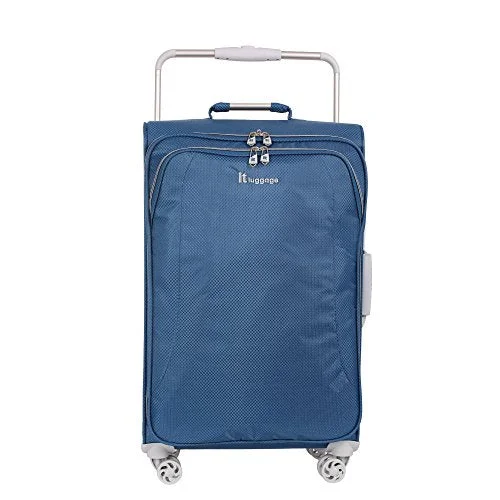 handy suitcase for daily travel -It Luggage World'S Lightest 27.6" 8 Wheel Lightweight Spinner , Blue Ashes