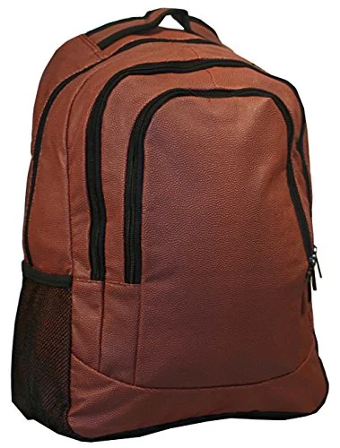 tough backpack for rugged journeys -Football Leather Laptop School Backpack