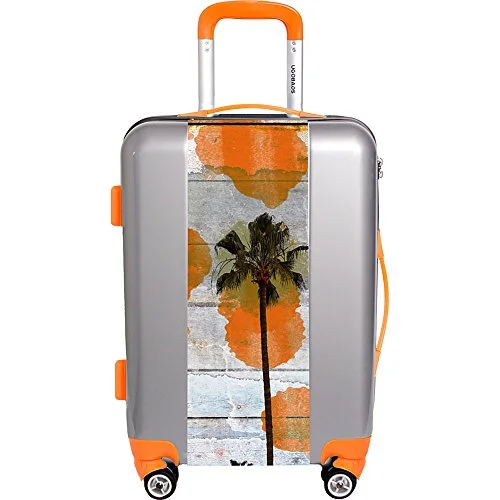 solid suitcase for tough trips -Ugo Bags California Dreaming By Irena Orlov 26.5" Luggage (Silver)