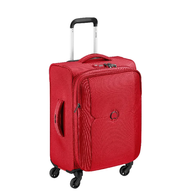 petite suitcase for fast getaways -Delsey Suitcase, Red (Rouge)