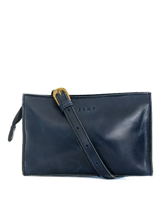 Modern tan crossbody bag-Zemp Palau Crossbody Bag | Navy