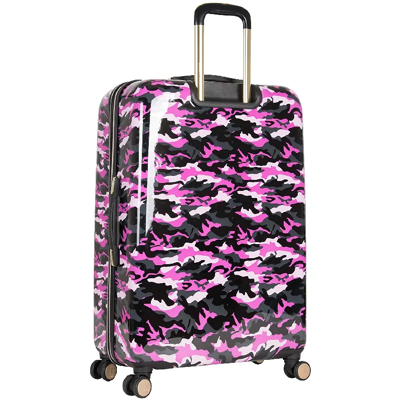 eco suitcase for planet-friendly trips -Aimee Kestenberg Women'S 28" Camo Printed Abs And Pc Film Expandable 8-Wheel Upright Pullman, Green