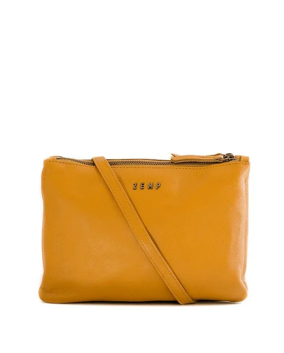 Crocodile beige crossbody bag-Zemp Paddington Sling Bag | Yellow