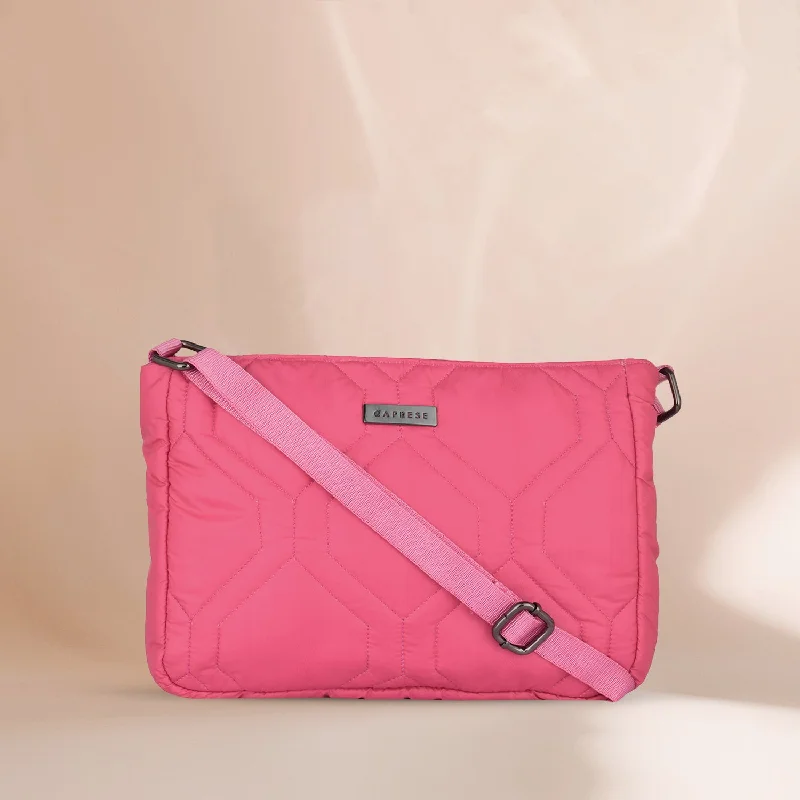 Lightweight white crossbody bag-Caprese Mars Sling Small (E) Fuchsia