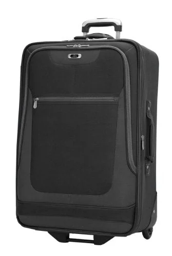 solo suitcase for lone travel -Skyway Luggage Epic 25 Inch 2 Wheel Expandable Upright, Black, One Size