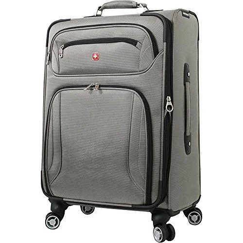 art suitcase with custom prints -Wenger Travel Gear Zurich 24" Spinner (Pewter)