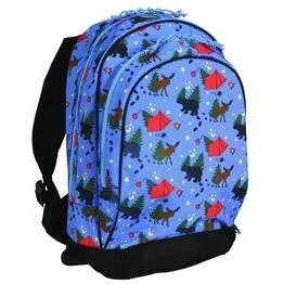 printed backpack with logos -Wildkin Camping Backpack - Camping