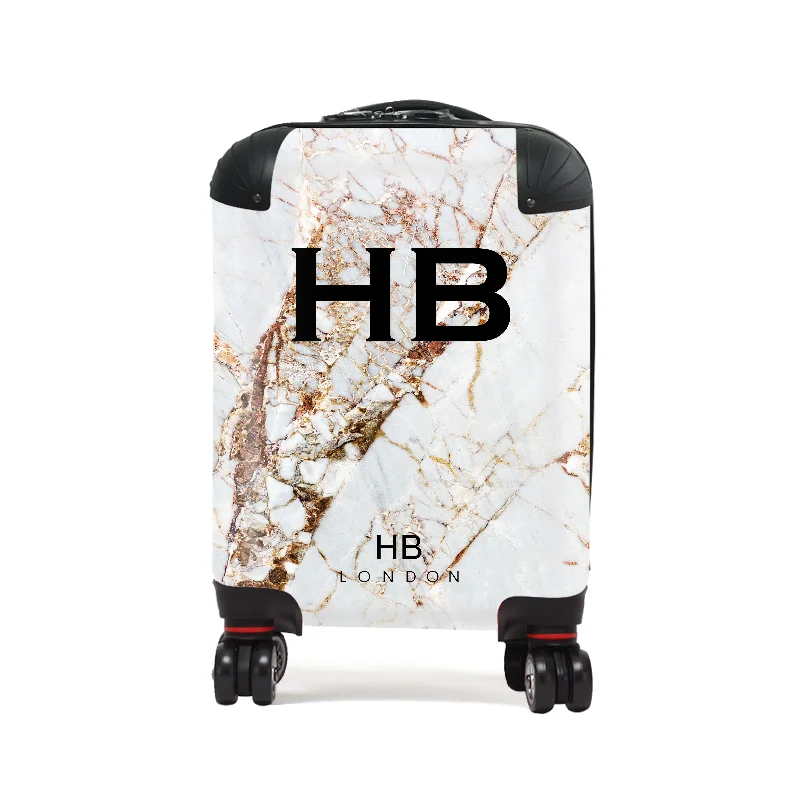 old suitcase for vintage trips -Personalised Natural Cracked Marble Children's Suitcase