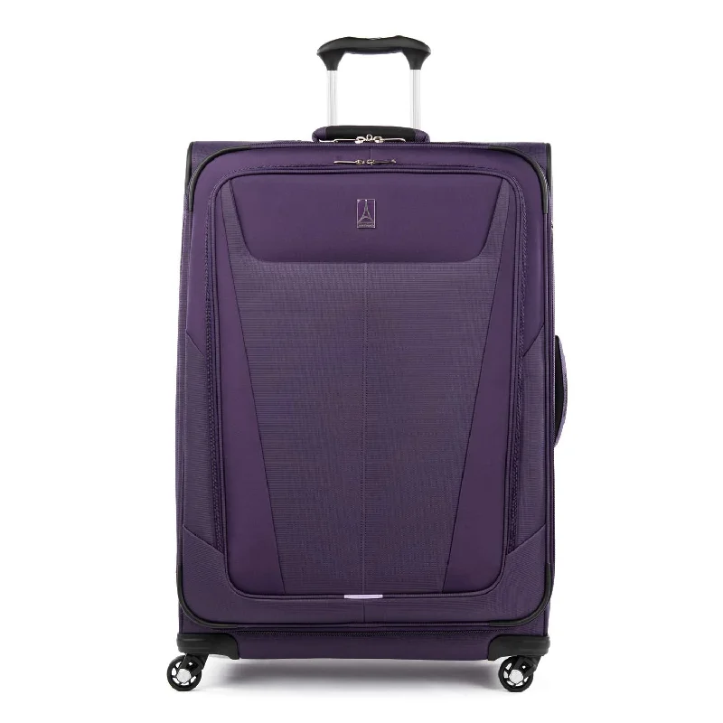 soft suitcase for flexible travel -Travelpro Maxlite 5 Lightweight Checked Large 29" Expandable Softside Luggage Imperial Purple, 29-inch