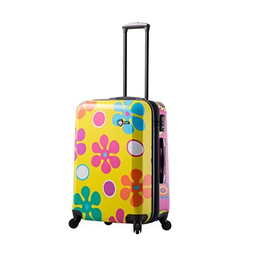 speedy suitcase for fast travel -Mia Toro Pop Fiore Hardside 24 Inch Spinner, Gallio