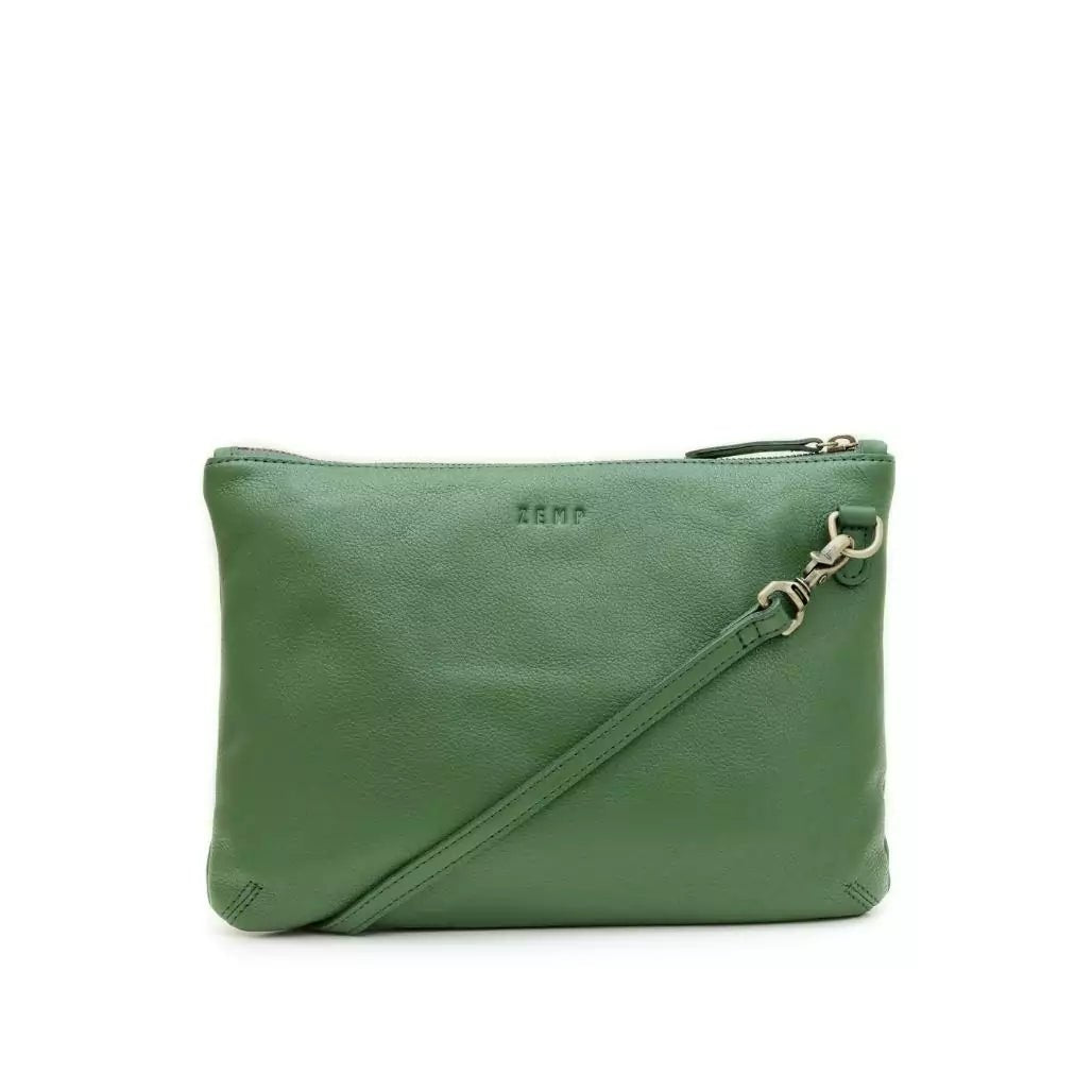 Oversized black crossbody bag-Zemp Amsterdam Sling Cross Body Bag (M) | Forest Green