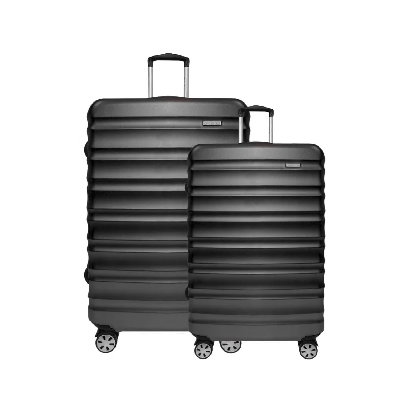 comfy suitcase for easy handling -Crossing 28 Inch  24 Inch Double Zipper Expandable Upright Spinner Luggage Set