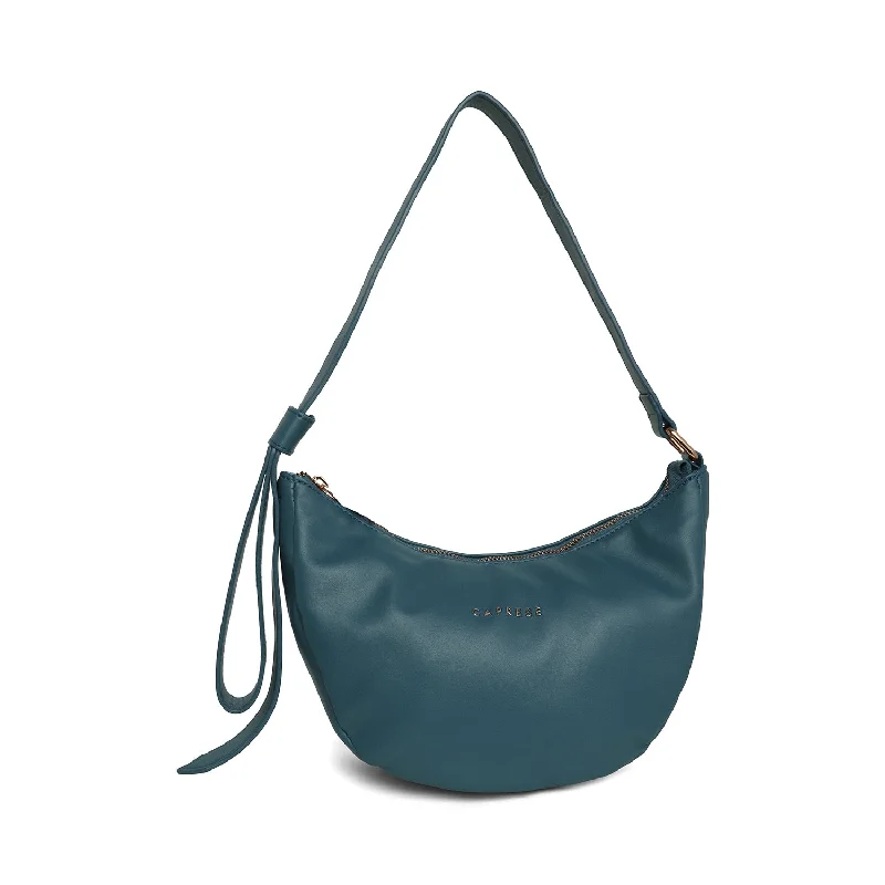 Oversized black crossbody bag-Caprese Beyonce Satchel Large Teal