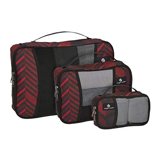 soft-sided suitcase for light loads -Eagle Creek Travel Gear Luggage Pack-it Cube Set (Red Stripe)