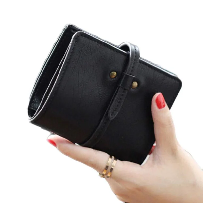 Mini topaz purses & wallets-Xiniu Carteras Mujer Women Ultrathin Mini Bifold Leather Wallets Purse Ladies Coin Purse Women Card