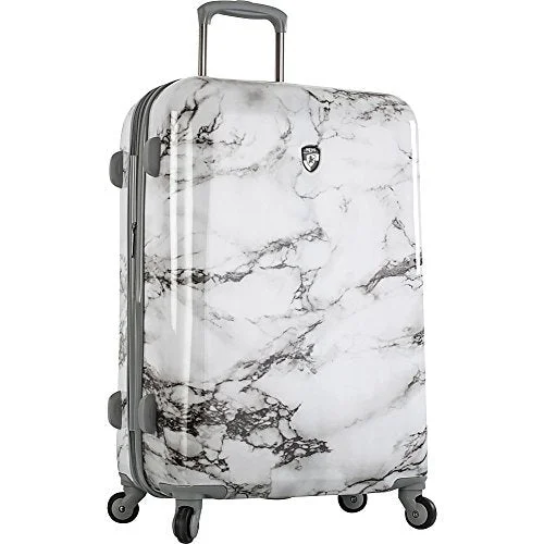 bulky suitcase for large items -Heys America Unisex Bianco 26" Spinner White Luggage