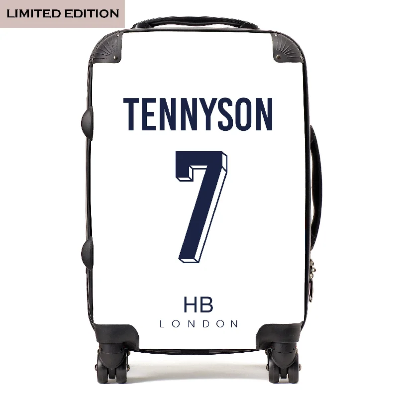 rainproof suitcase for stormy travel -Limited Edition Personalised England Football 2024 Suitcase