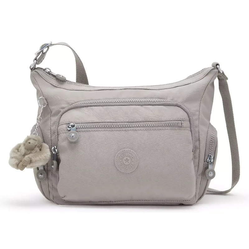 Personalized tan crossbody bag-Kipling Gabbie Small Crossbody Bag Grey Gris