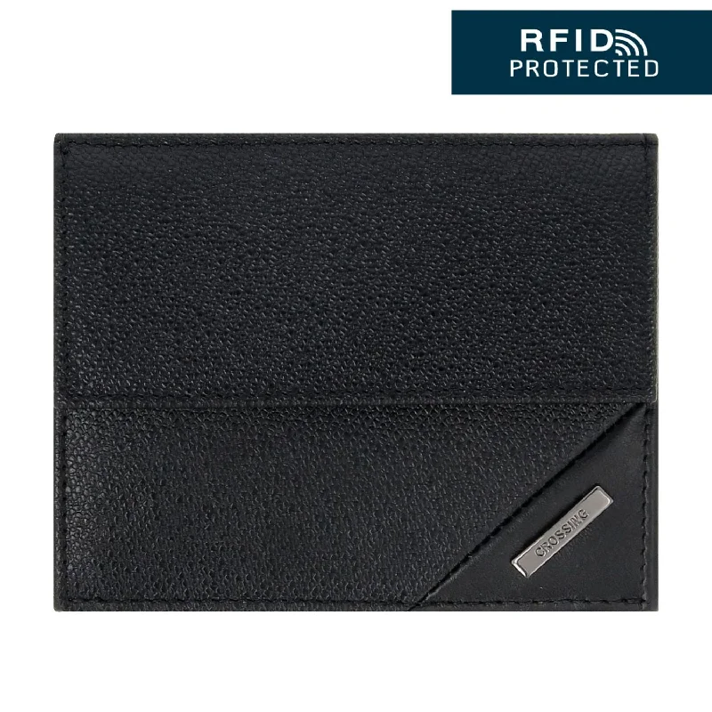 Classic green purses & wallets-Crossing Riforma Leather Coin Pouch With Card Case RFID