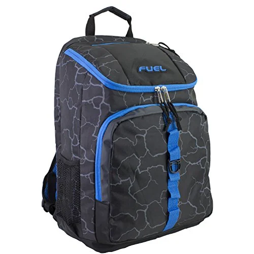 waterproof backpack for wet trips -Fuel Top Load Sport Backpack With Side Tech Compartment And Ergonomic Padded Mesh Breathable Back