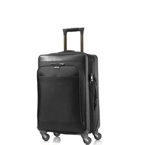 youth suitcase for school travel -Hartmann Luggage Intensity Belting Vertical Mobile Office, Black, One Size