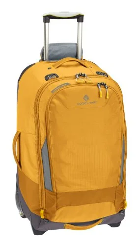 silver suitcase with strong handles -Eagle Creek Luggage Flip Switch Wheeled Backpack 28, Ochre, One Size