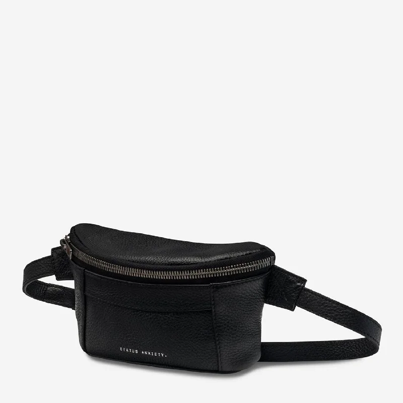 Mini velvet evening crossbody bag-Status Anxiety Best Lies Bum Leather Crossbody