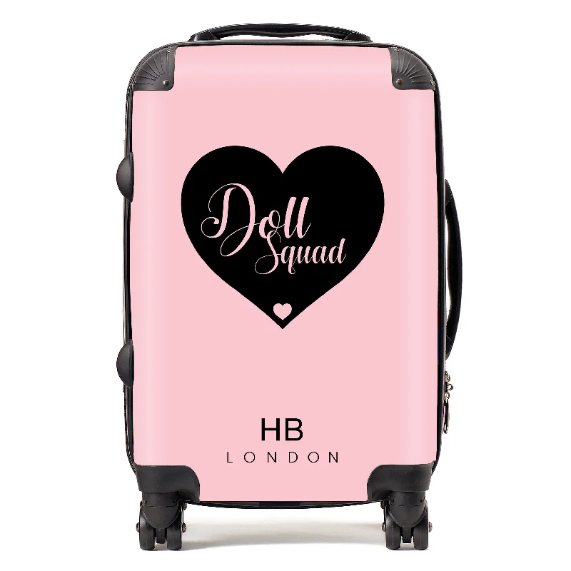 tiny suitcase for short flights -Personalised Blush with Custom Logo Initial Suitcase