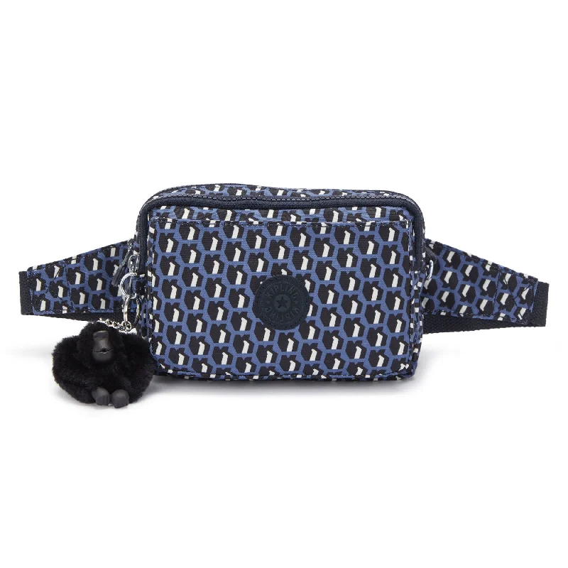 Office purple crossbody bag-Kipling Abanu Multi  Printed Convertible Crossbody Bag - 3D K Blue