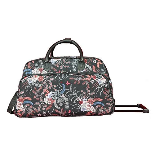 eco duffel bags for green journeys -World Traveler 21-Inch Rolling Duffel Bag, Flower Bloom, One Size