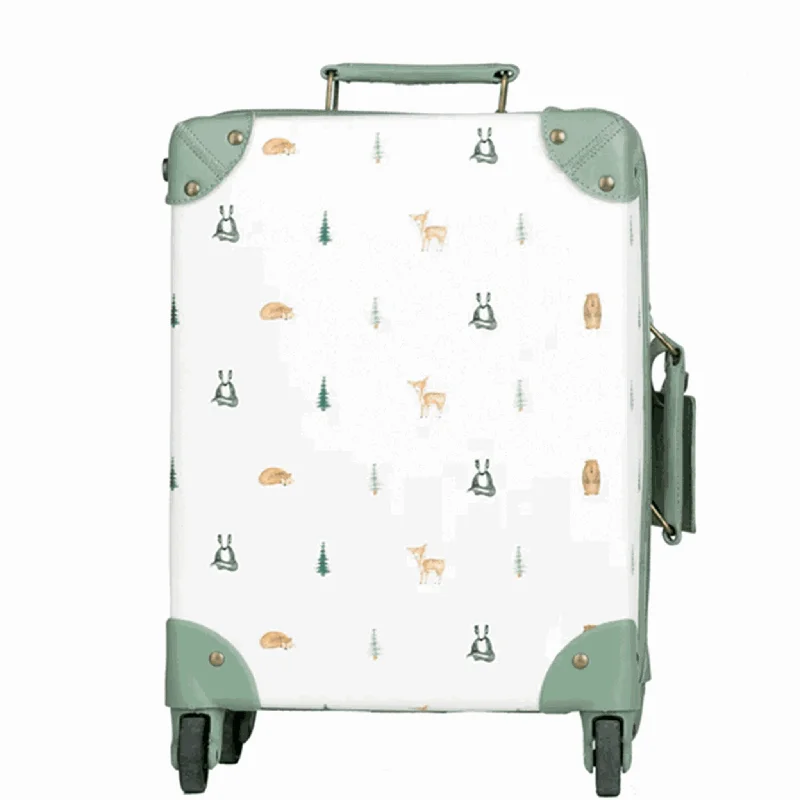 charcoal suitcase for sleek design -Pellianni City Suitcase Woodland