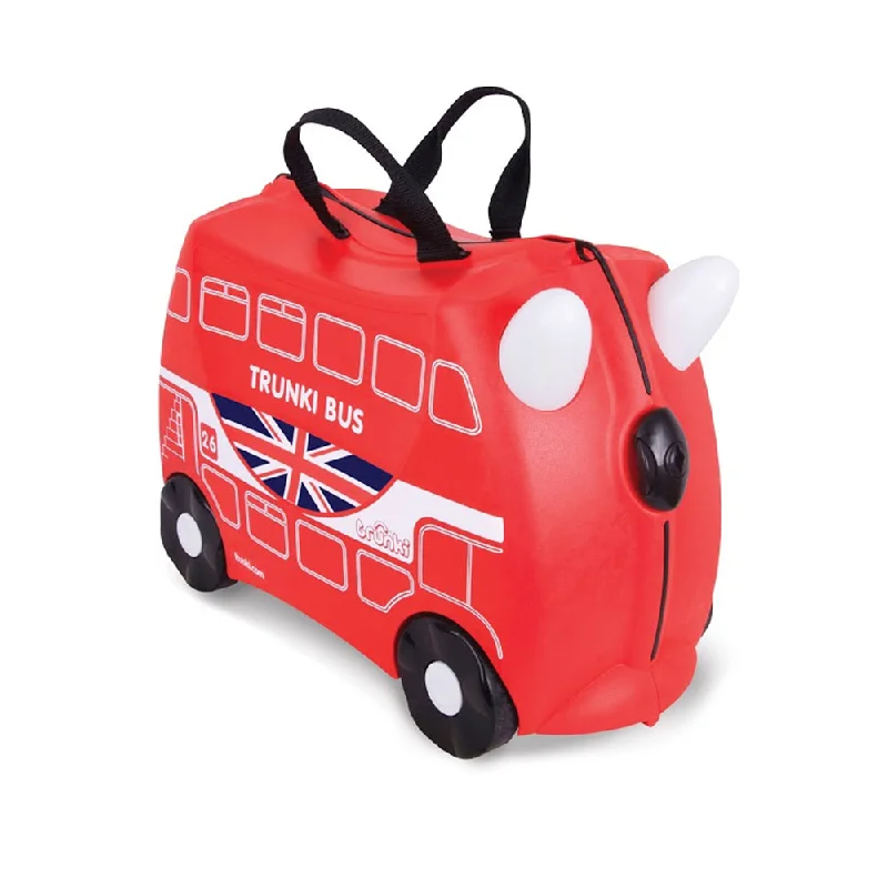 professional suitcase for work trips -Trunkie - Boris Bus Ride on Luggage