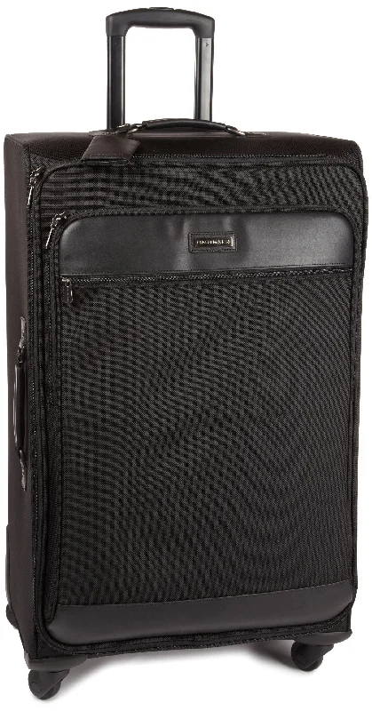 spacious suitcase for sea travel -Hartmann Luggage Intensity 30 Inch Mobile Traveler Spinner Suitcase, Black