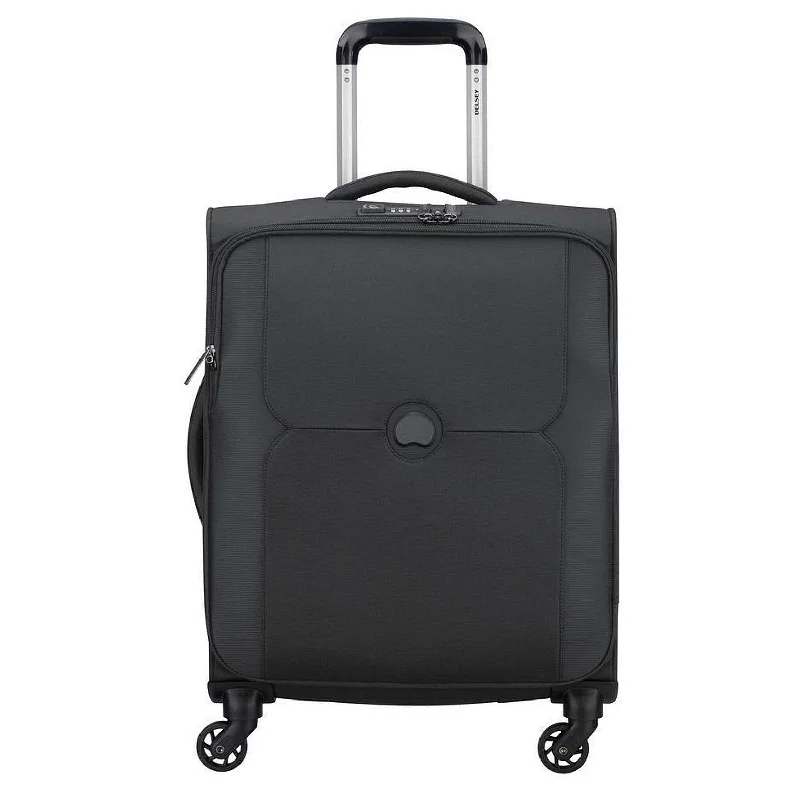 glide suitcase for smooth airports -Delsey Suitcase, Black (Noir)