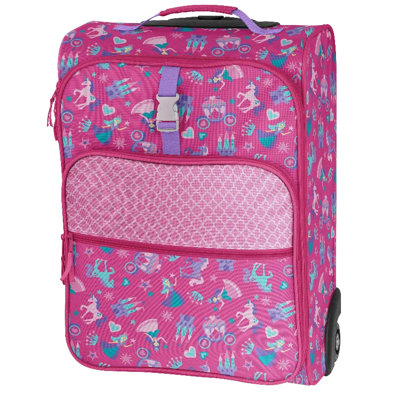 quality suitcase for top-tier trips -Stephen Joseph All Over Print Luggage, Princess/Castle