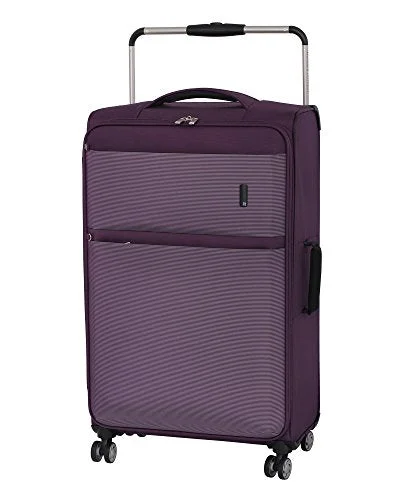 unique suitcase for custom journeys -It Luggage World'S Lightest Debonair 31.5" 8-Wheel Spinner, Purple/White