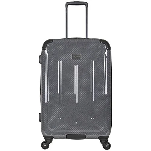 custom suitcase for unique trips -Ben Sherman Cambridge 24" Abs And Pc Film Expandable 4-Wheel Upright, Charcoal