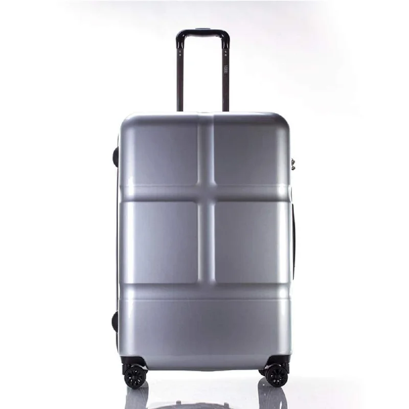 ultralight suitcase for light trips -Suitcase, Lightweight, Large 28-Inch Hard-Shell Aluminum Alloy Suitcase, 4 Spinner Wheels, Abs Luggage Travel Trolley, Silver, 20 inch