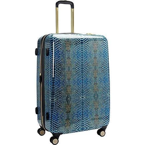 cheap suitcase for budget kids -Aimee Kestenberg Ivy 28" Upright Spinner Suitcase, Water Python