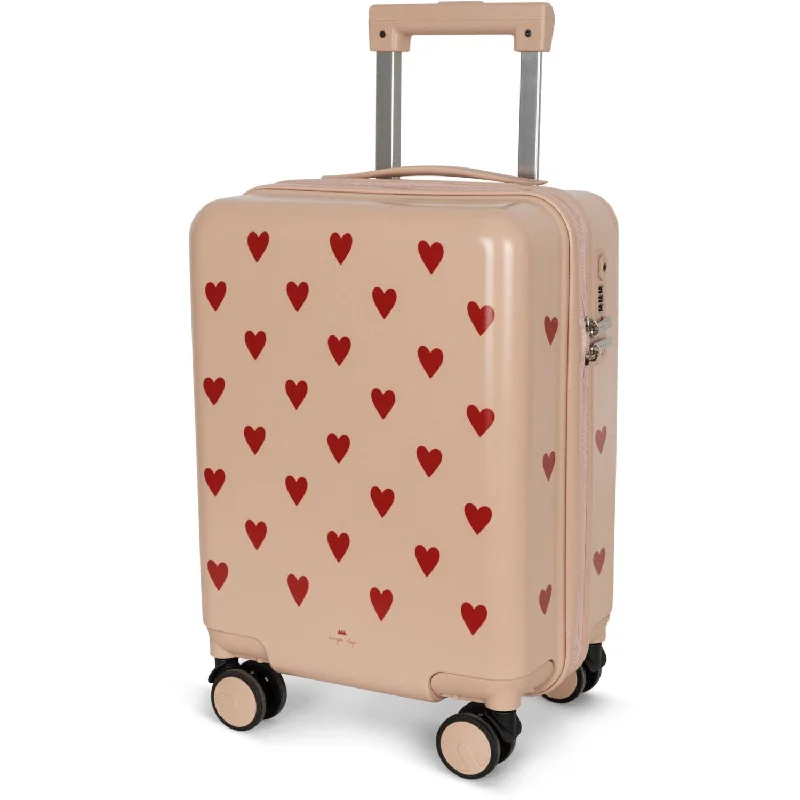 urban suitcase for city trips -Konges Sløjd Travel Suitcase Hearts