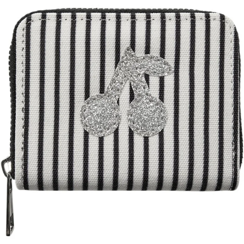 Chic silver purses & wallets-Sofie Schnoor White Black Striped Wallet